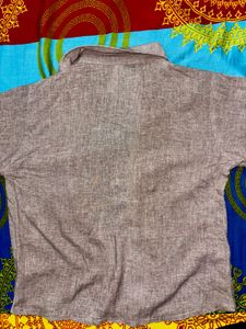 Spring Grey Button-Down Shirt