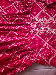 Red Embroidered Kurta