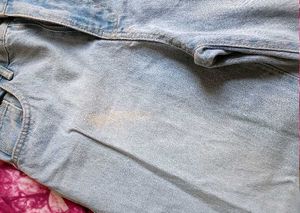 BLUE WIDE LEG JEANS