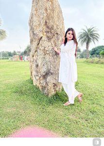 White Embroidered Kurta Palazzo Set