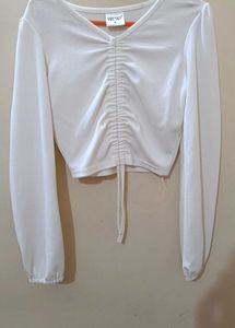 White Long Sleeve Top