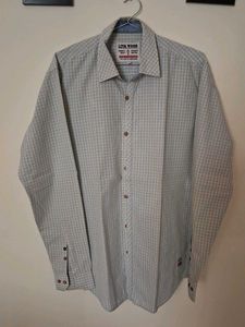 Link Wood Plaid Button-Down Shirt