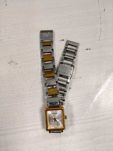 Sonata Quartz Analog Stainless Steel Strap Watch