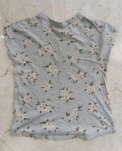 Combo of 2 Floral Print Crew-Neck T-shirt