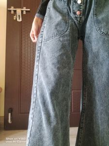 Charcoal Flared Pant Girls