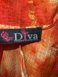Orange Tie-Dye Dupatta