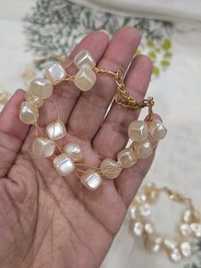 Combo of 4 - Synthetic Pearl bracelets