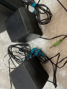 Music System With 2 Small Speakers