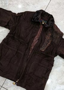 Vintage Brown Suede Jacket