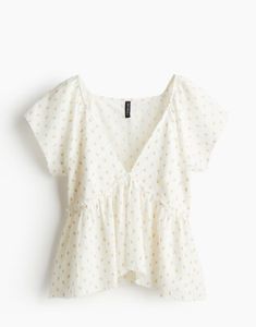 H&amp;m White Cute Top🤍🤍
