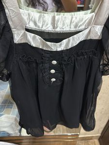 Black Chiffon Blouse