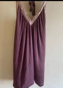 Sequin Halter Dress