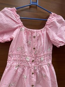 Pink Gingham Dress