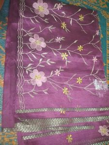 Purple 💜 Saree