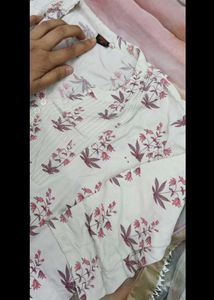 Floral Print Button-Down Tunic
