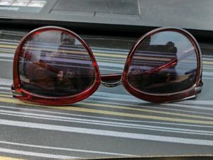 Sunglasses In Burgundy Color