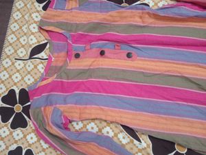 Multicolored Kurta Pant Plazo Set