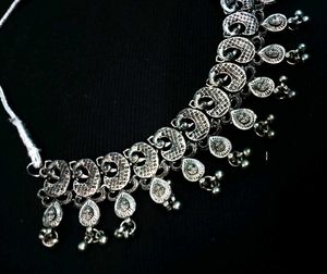 Combo Of Chandbaliya &amp; Mat Finish Necklace For Wom