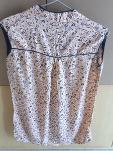 Floral Top with Attached Sleeves