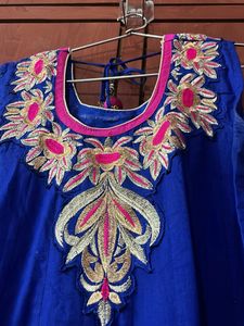 Elegant Blue Ethnic Gown