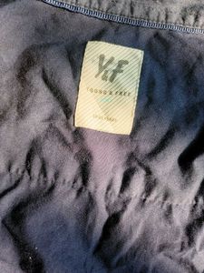 Stylish Navy Blue Long Sleeve Boxy Shirt