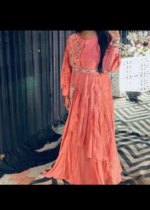 Designer Ethnic Gown With Handwork