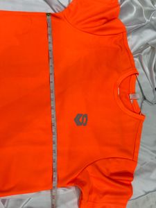 Bright Orange Graphic Tee