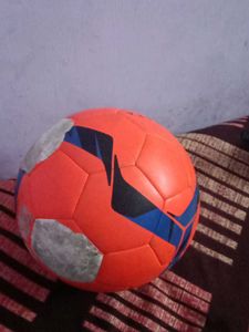 Orange and Blue Soccer Ball