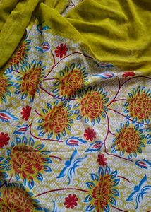 New Vibrant Georgette Saree🍋‍🟩