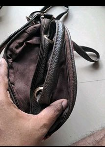 Red Patterned Crossbody Bag