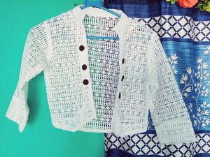 Cute White Knit Cardigan