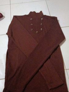 Brown Long Sleeve Top