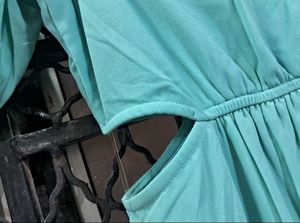 AND TEAL A-line Dress