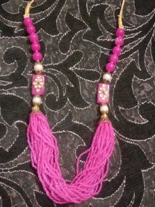 Pink Beaded Necklace