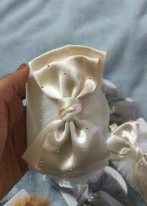 Hair Furr Rubber Band Bow