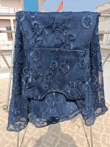 Navy Blue Partywear Gown