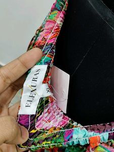 Tropical Print Maxi Dress