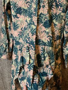 Floral Print Shirt Dress