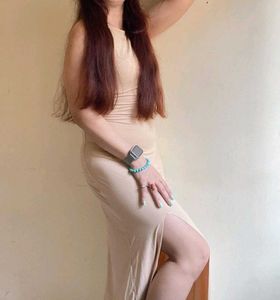 Elegant Beige Maxi Dress