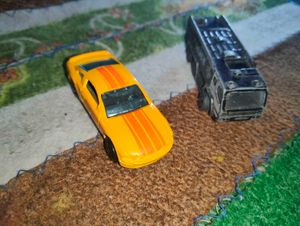 Toy Cars: Yellow Racer &amp; Black Police bus 🚌