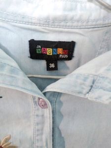 Denim Embroidery Shirt