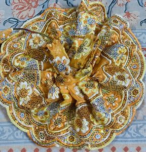 Laddu Gopal Fancy Dress Fabric Sefon Size 4,5,6