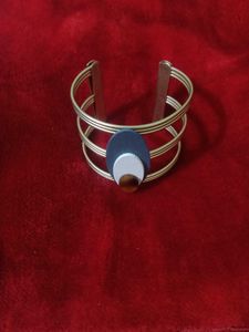 Unique Cuff Bracelet with Geometric Design