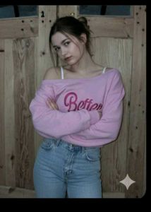 Pink Pullover Sweatshirt