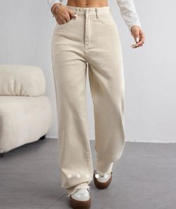 Urbanic Off-White Wide Leg Jeans