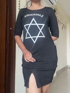 Striped Star Mini Dress