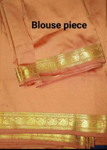 Orange Saree with Gold Border