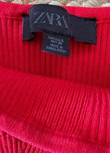 ZARA Red Bodycon  Dress