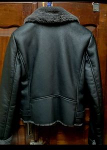 Mango Faux Leather Jacket