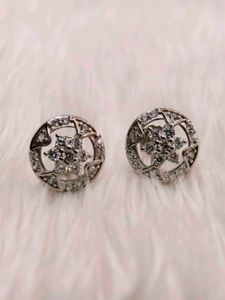 Sparkling 925 Silver Sterling Earrings